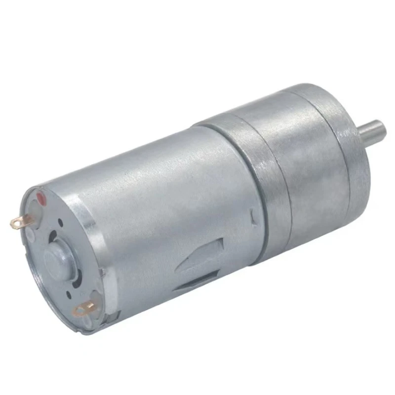 JGA25-370 6V/12V/24V Gear Motor DC Reducer DC Motor Electric Gear Motor High Torque12RPM-1364 RPM Speed Hardware Accessories