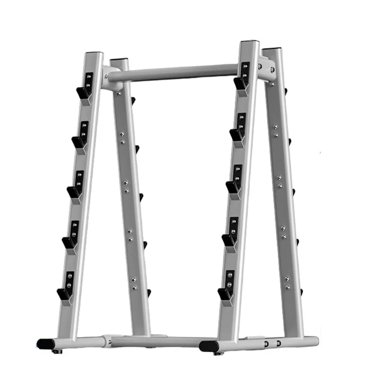 مصنع الجملة الصالة الرياضية الحديد مجموعة شريط مستقيم ومنحني مع رف معدني المطاط خمس طبقات #4