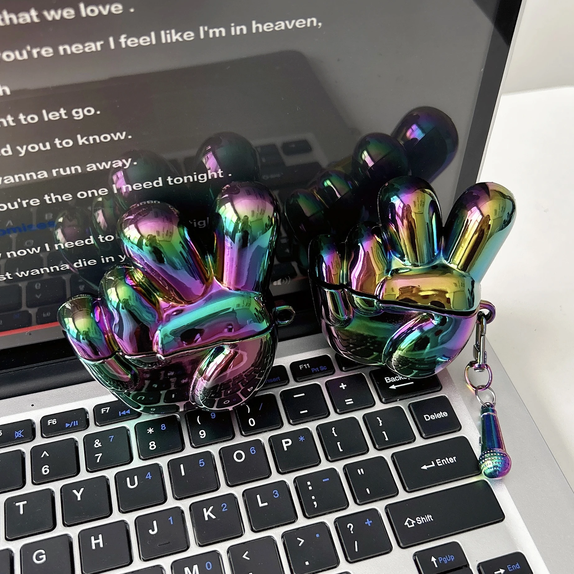 

Чехол для наушников Laser Cute Gesture для Apple Airpods Pro 2 3 4, силиконовый чехол для наушников Kawaii, чехлы для гарнитуры Airpod Pro2 Funda