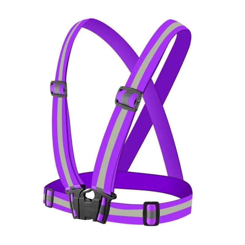 

Уличный регулируемый жилет для бега, ночная подсветка, велосипедные светоотражающие жилеты для мотоцикла, легкие велосипедные ремни безопасности, снаряжение для бега