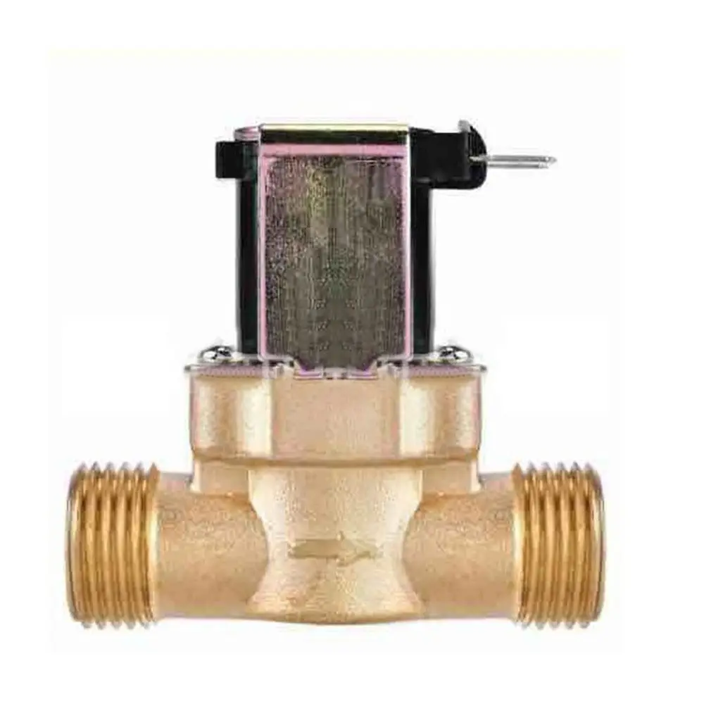 Detalhe 3 de Válvula solenoide 3/4” 1/2” Electric Solenoid Magnetic Valve DC 24V AC 220V DC12V Normally Closed Brass Water Control Magnetic Switching Pneumática