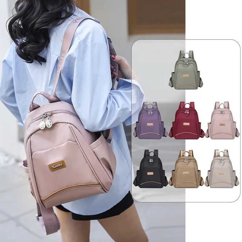 Fashion Bagpack Women High Quality Nylon Backpacks Female Small Travel Back Pack School Bags for Teenage Girls Shoulder Bag