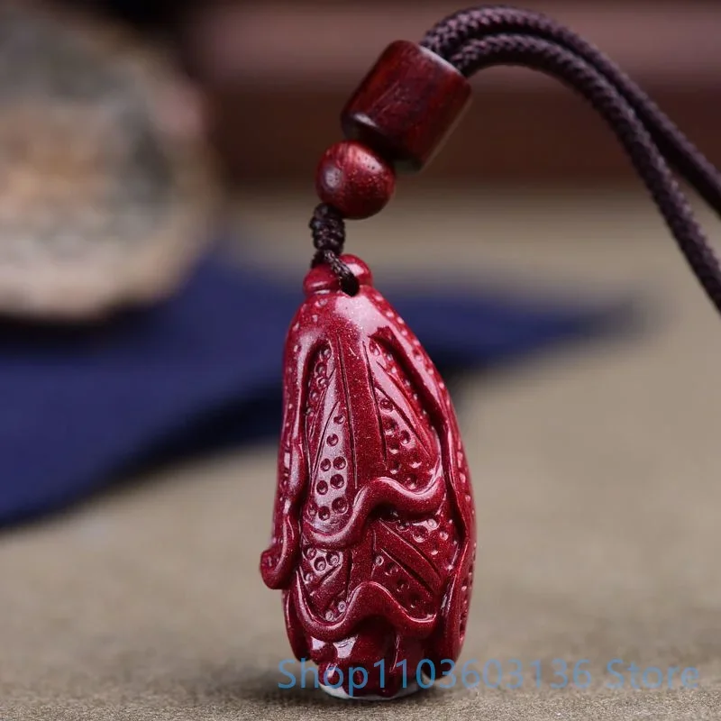 Handmade originality Cinnabar Cabbage Pendant Purple Gold Sand Pendant Men and Women Exorcism DIY Jewelry Lovers