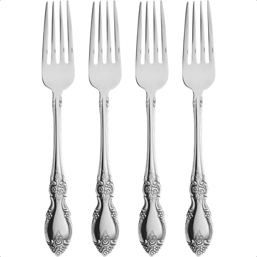 

Louisiana, 4 предмета, набор вилок из нержавеющей стали, набор вилок из нержавеющей стали 18, 8, сервисный набор для 4 зеркал, можно мыть в посудомоечной машине Fi