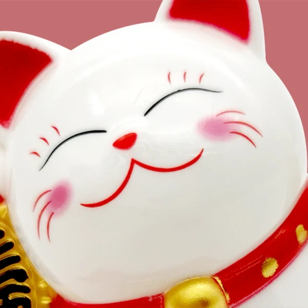 1 Stück Mini 2,9 Zoll Glückskatzen-Figur, Feng Shui Katzen-Dekoration für Zuhause und Auto, Eröffnungszeremonie-Ornament, Feiertagsgeschenk, Heimdekoration – Detail 3