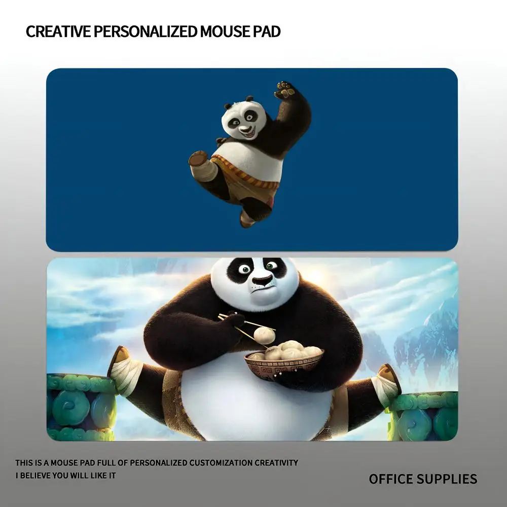 

Kung Fu Panda Mouse Pad Gaming Gamer Rubber Mousepad Large 600x300mm Office Mousepad Desk Cushion for 700x400mm Notebook Non-sli