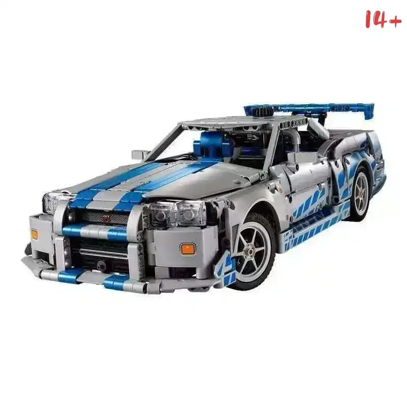 

Конструктор MOC: Высокотехнологичный гоночный автомобиль, 1410 деталей для взрослых 18+, с функцией дрифта и движущимся 6-цилиндровым двигателем, премиум-подарок