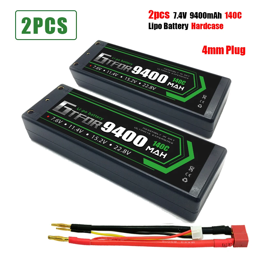 GTFDR 9400mAh 140C HV 7.6V 11.4V 15.2V bateria Lipo 11.1V 14.8V 22.2V 3S 4S 6S 10000mAh 6500mAh 6200mAh 6750mAh 8400mAh 7000mAh