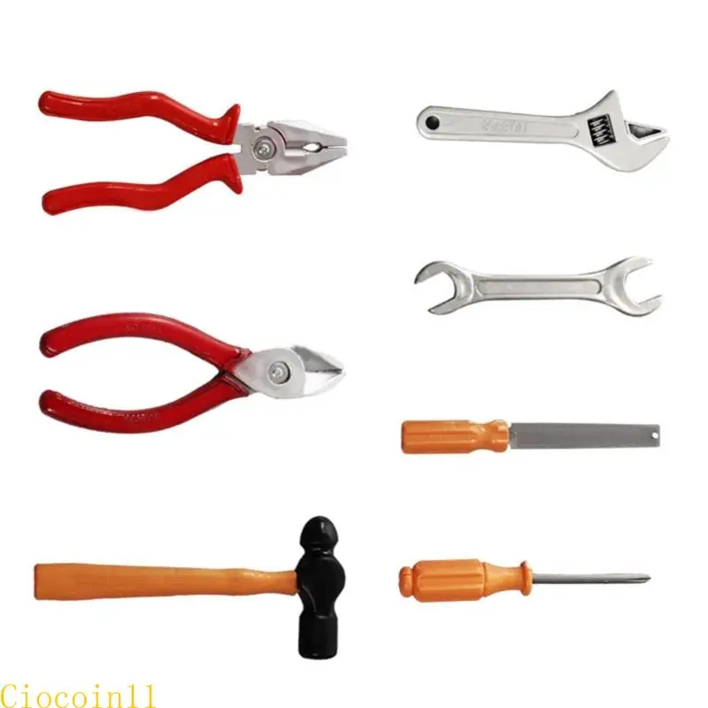 Y1UB 7/13 피스 척하는 놀이 워크샵 도구 키트 어린이 역할 연주 활동