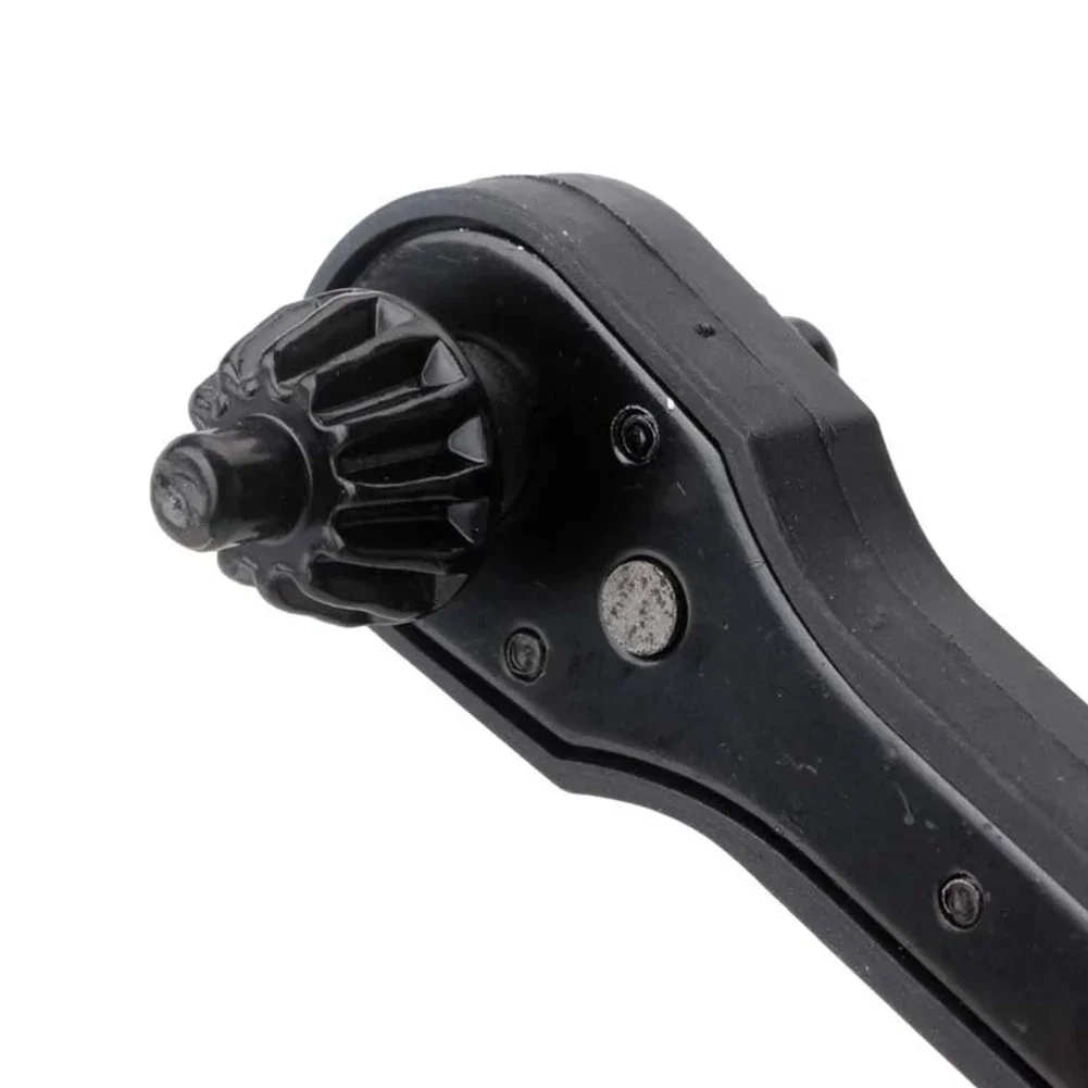 Universal 2 in 1 Drill Chuck Key Wrench Hand Drill Two-way Fast Ratchet Spanner Hardened Electric Drill Chuck Key Hand Tools