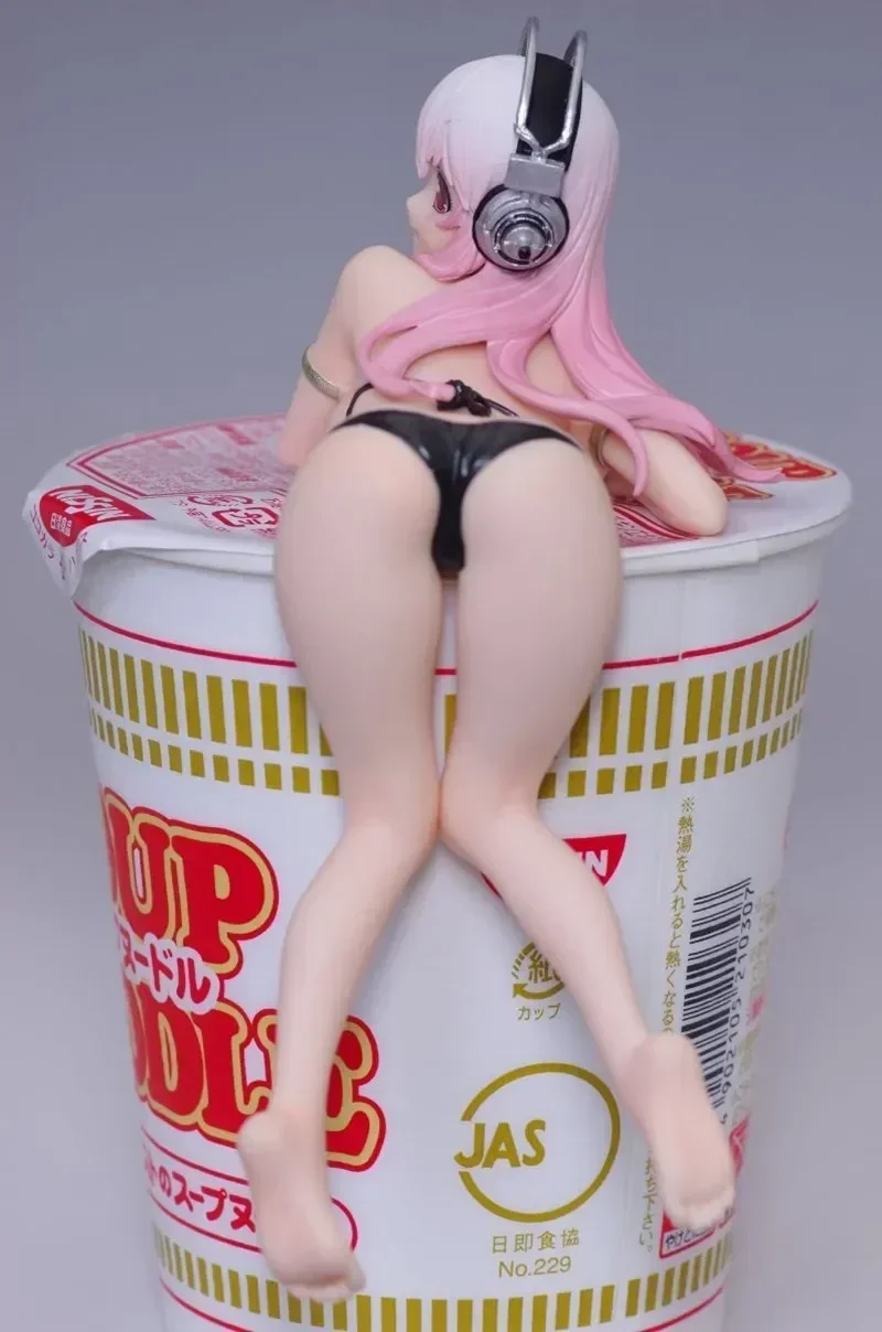 13 cm Supe Sonico Anime Figur Nitro Cartoon Figuren Zweidimensionale Sexy Mädchen PVC Action Figure Nudel Stopper Japanische Puppen