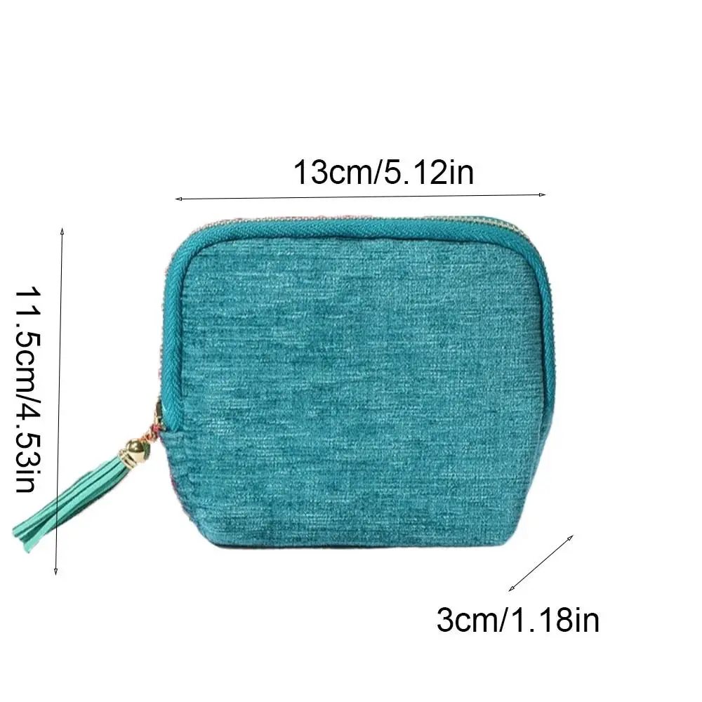 Sac d'emballage de bijoux élégant à cinq couches, sac de rangement de bijoux à pompon en velours, grande capacité, fermeture éclair, porte-bijoux, anneaux