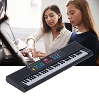 Teclado Piano Piano Multifuncional Piano Digital 61 Teclas Pantalla Auricular Jack MQ6186 para Principiantes Niños Adultos para Rendimiento