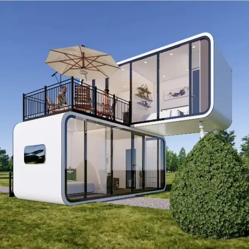 YG Factory Manufacturing 5m 6m Prefab Home Log Cabin Tiny House