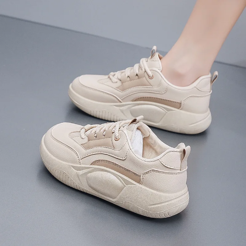 Veelzijdige Sneakers Met Dikke Zolen Voor Vrouwen, Casual Sportschoenen, Nieuw, 2024