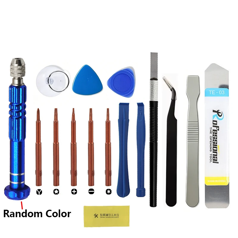11 en 1 Kit de Herramientas de Reparación de Teléfonos Móviles para iPhone Samsung Xiaomi Smartphones Apertura de Tapa Trasera Pantalla de Vidrio Destornillador