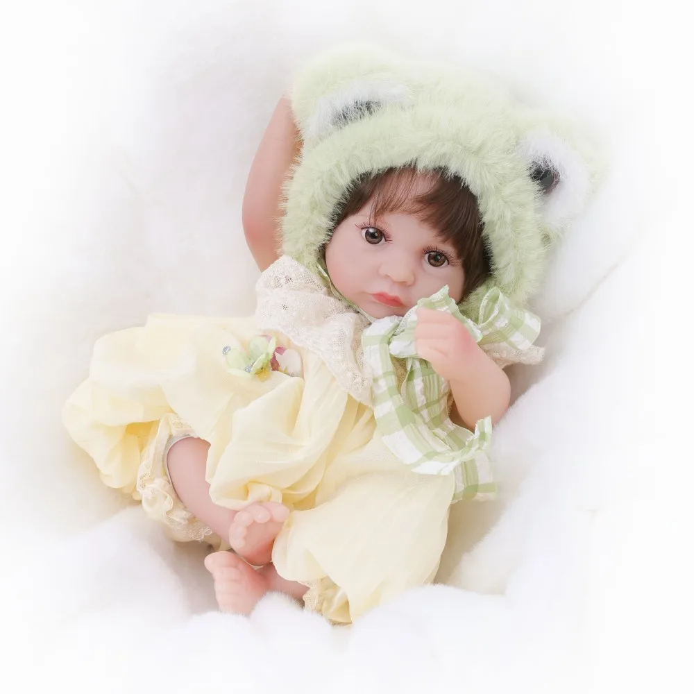 Cloveray 30cm Oryginalna Lalka z Winylu Realistyczna Lalka z Winylu Miękka Zielona Żaba Lalka z Winylu Ręcznie Robiona Wysokiej Jakości Zabawka Prezent dla Dziecka na Boże Narodzenie