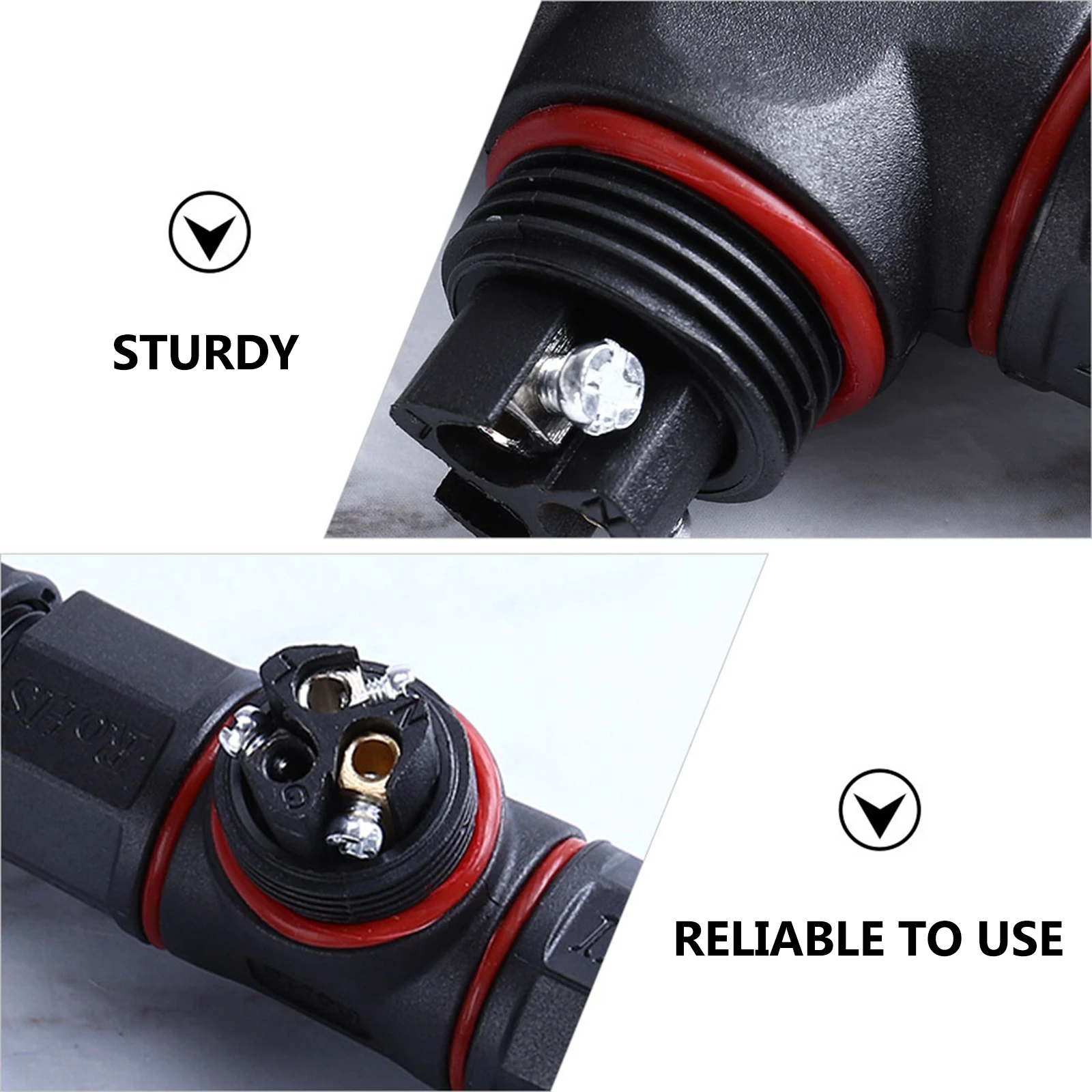 

5 Pin IP68 Waterproof Electrical Connector T- Splice Connector for Outdoor LED Light Wire Cable Adapter