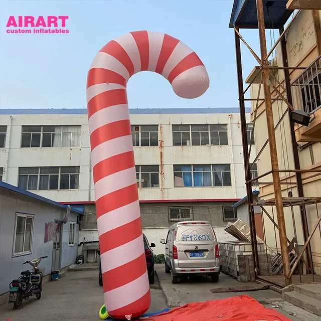 Hot Sale 6m High Inflatable Jesus Blowing  Crutch Stick,   Christmas Decorations or Customized 1 Piece