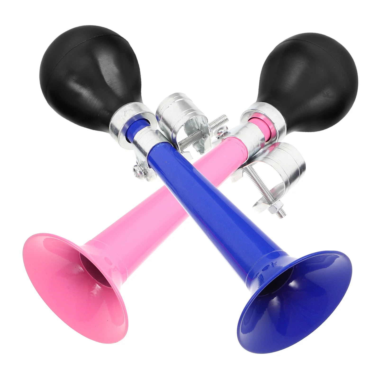 2 قطعة بوق دراجة مطلي بالمعدن بصوت عالٍ بوق هوائي واضح صوت عتيق ملحقات الدراجة لقرون ركوب الدراجات الجبلية بصوت عالٍ #3