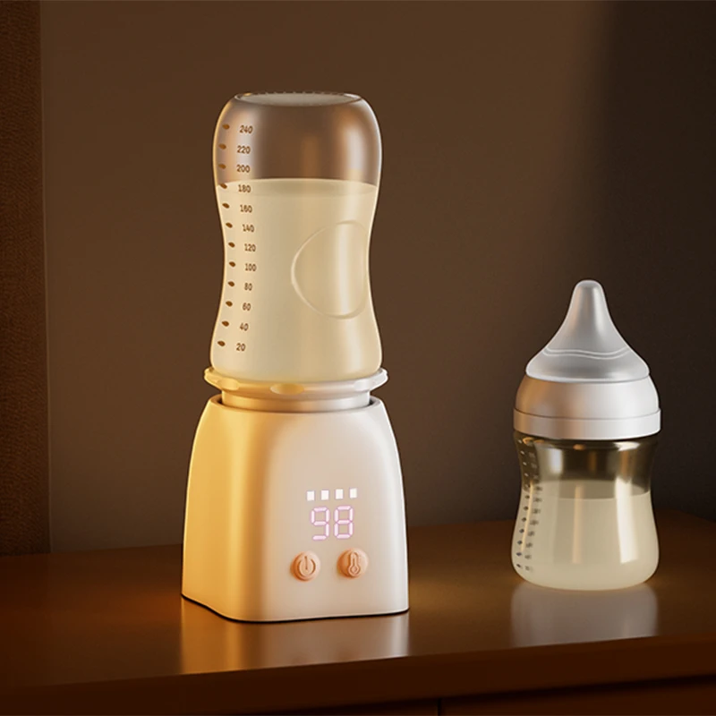 

Portable Cordless Travel Bottle Warmer for Baby Milk & Breastmilk Custom with 4 Adapters & USB Plug Rechargeable