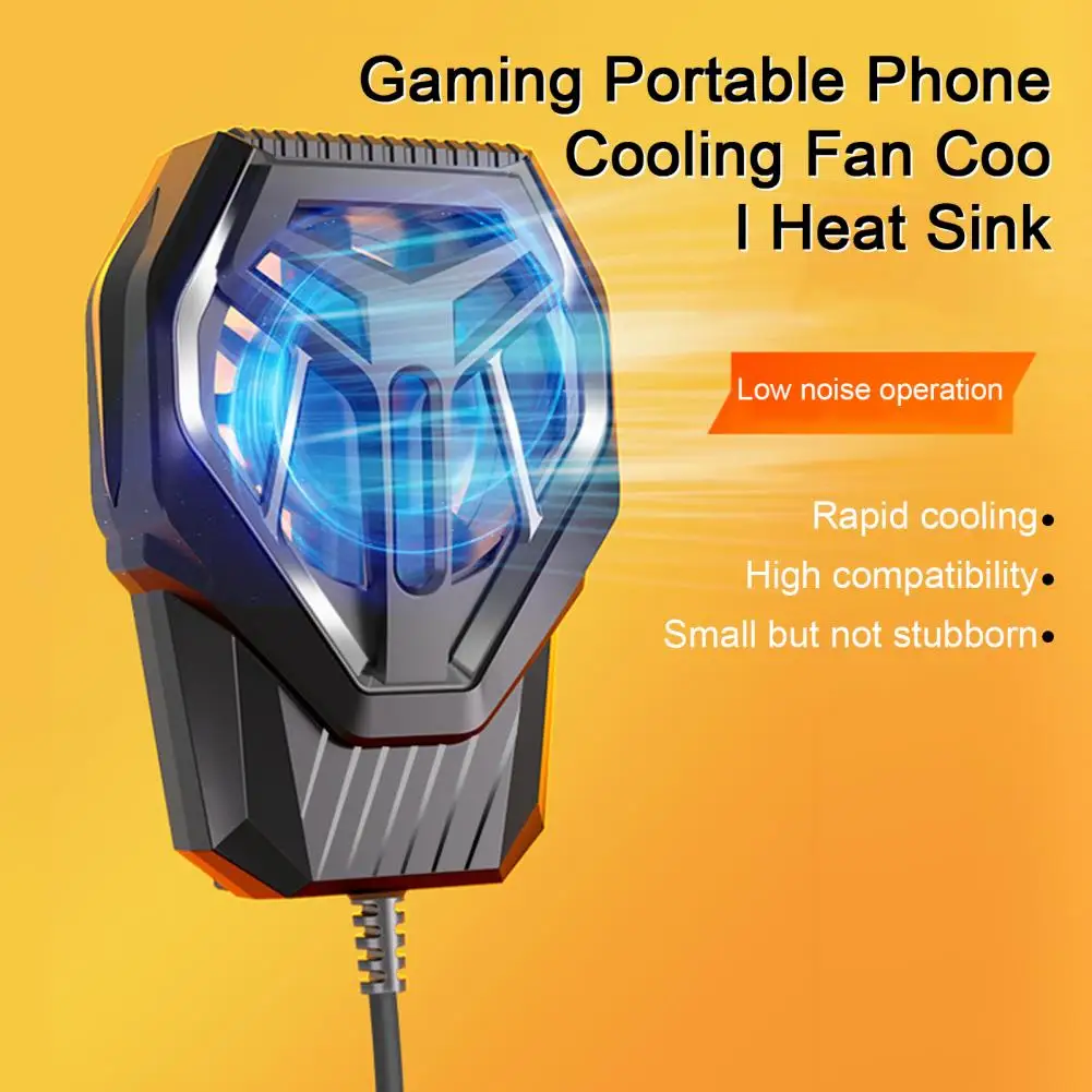 Mobile Phone Radiator Low Noise Operation Silent Cooling Phone Cooling Fan Stable Performance Mobile Phone Radiator