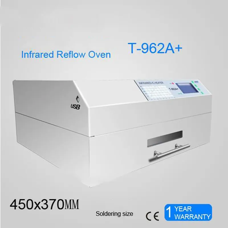Station Reflow T-962A+ Rework Arrival SMD IC New SMT Heater PCB LED Infrared Oven BGA 962A Station Soldering Plug T962A+ T