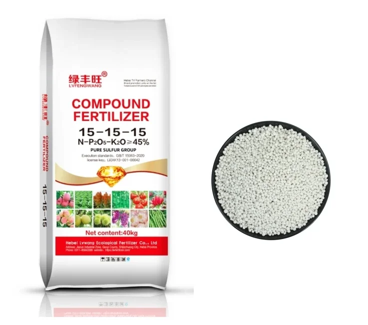 

Having enough nutrients for plant growth NPK15-15-15 compound fertilizer with factory price