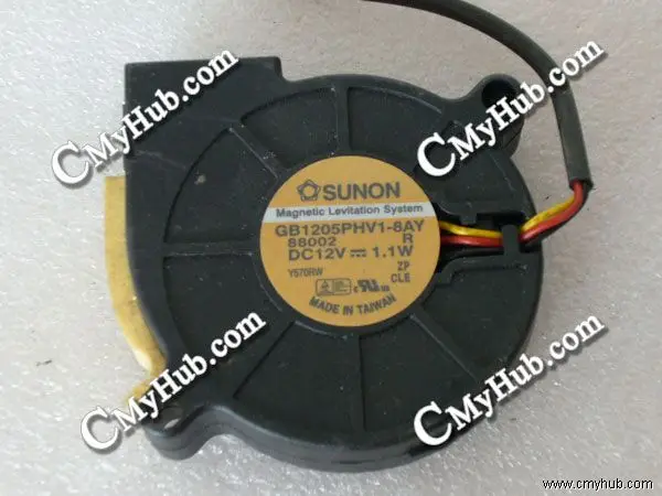 Для SUNON GB1205PHV1 8AY DC12V 1,1 W 5115 5 см 51 мм 51x51x15 мм 3Pin 3-проводной проектор охлаждающий вентилятор Φ 8AY R