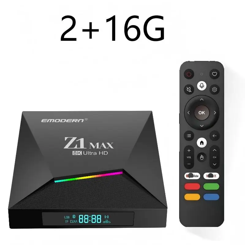 Z1 Max Android 15 Smart TV Box Allwinner H618 Quad Core 4G 5G Dual WiFi BT5.0 Media Player Digitale Spraakafstandsbediening HD 8K 4K iptv