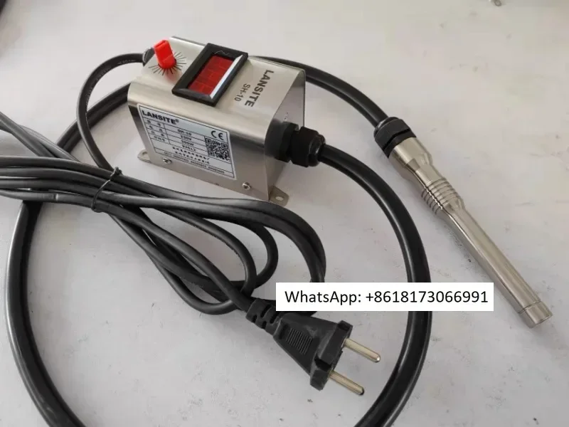 Mini soplador de aire caliente industrial SH-10 con sonda de temperatura integrada para pistola de aire caliente de calefacción de espacios pequeños