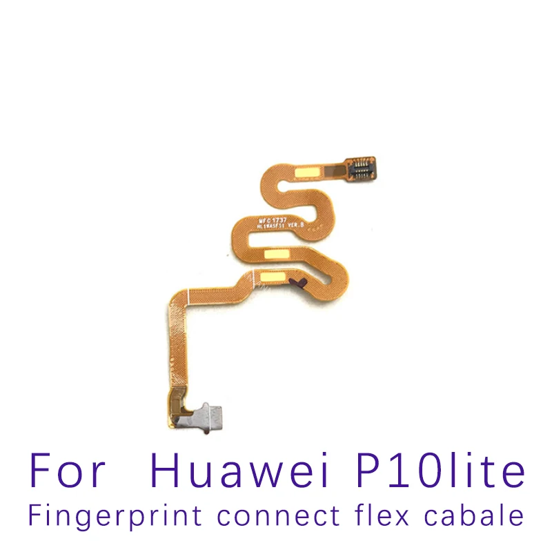 Connecteur de capteur d'empreintes digitales, bouton d'accueil, câble flexible pour Huawei Nova 3, 3i, 4, 4e, 5, 5i Pro, P10, P20 Pro, P30 Lite