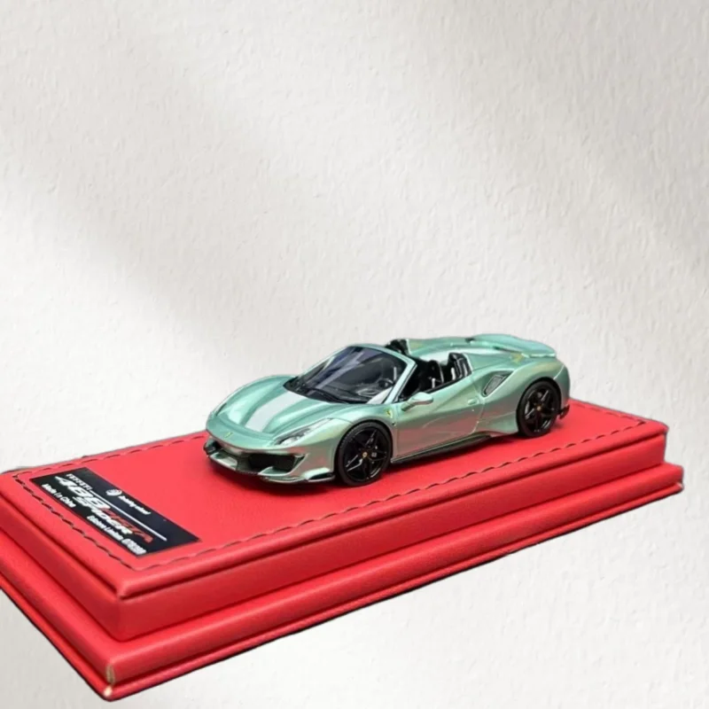 RW Diecast 1/64 مقياس فيراري الراتنج نموذج سيارة فيراري 488pista اللعب مع الصندوق الأصلي لعبة سيارات #2