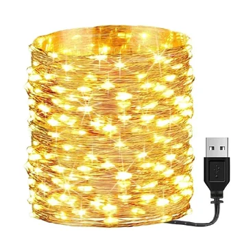 Waterdichte USB/Batterij LED String Light 5M 10M Koperdraad Fairy Garland Light Lamp voor Kerst Bruiloft Vakantie Verlichting