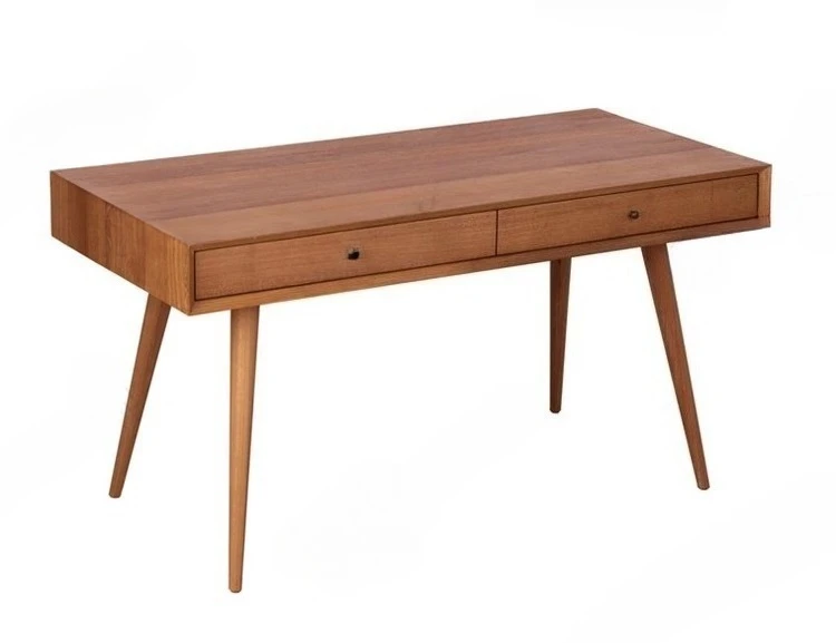 

Стол из чистого массива дерева, простой компьютерный стол, студенческий письменный стол, креативное хранилище в стиле ретро.