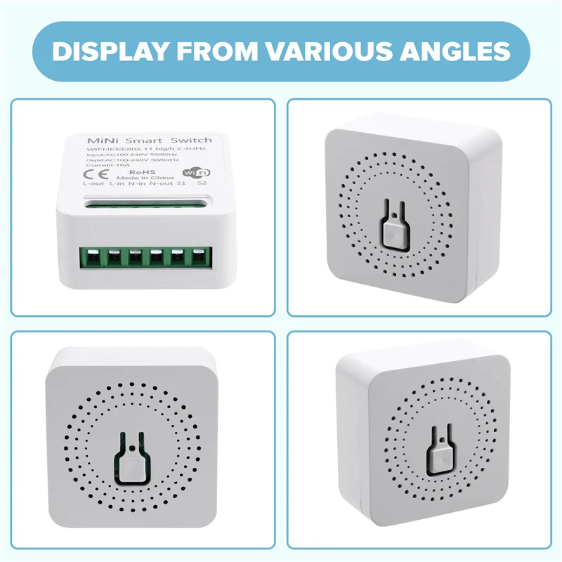 F-T Mini Smart Wi-Fi релейный переключатель, модуль таймера «сделай сам», приложение Smart Life/Tuya, беспроводной пульт дистанционного управления