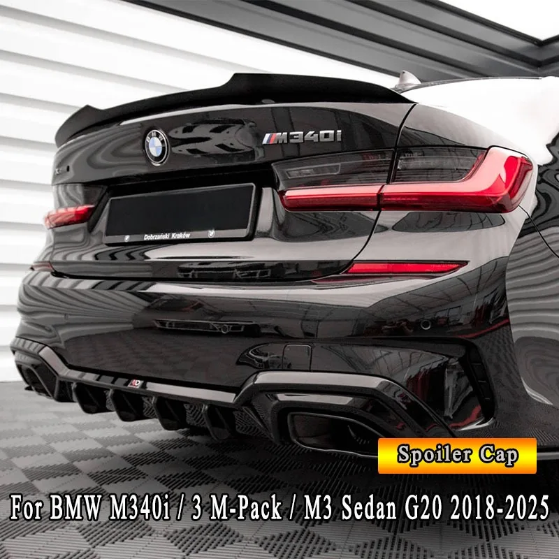غطاء سبويلر خلفي على طراز ماكستون لسيارة BMW G20 M Sport & Standard & M3 M340i 2018-2025 ضبط جناح السيارة الخلفي
