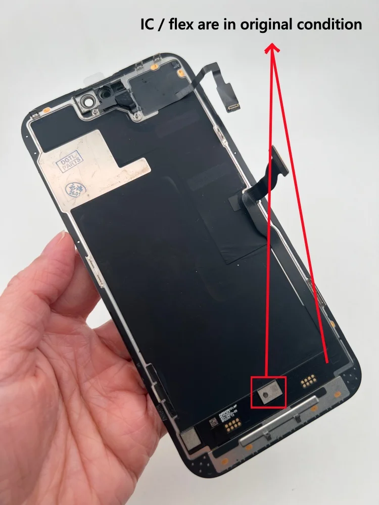 Przetestowane A++, 100% Oryginalne Szkło Ekranu Wymienne Do iPhone 13mini 14 Plus 15 16 Pro Max 17 Air, Zespół Wyświetlacza, Diagnostyka — zdjęcie produktu 3