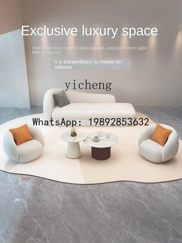 LYY كريم نمط غرفة المعيشة أريكة شقة صغيرة الفرنسية الإبداعية قوس السرير والإفطار #5