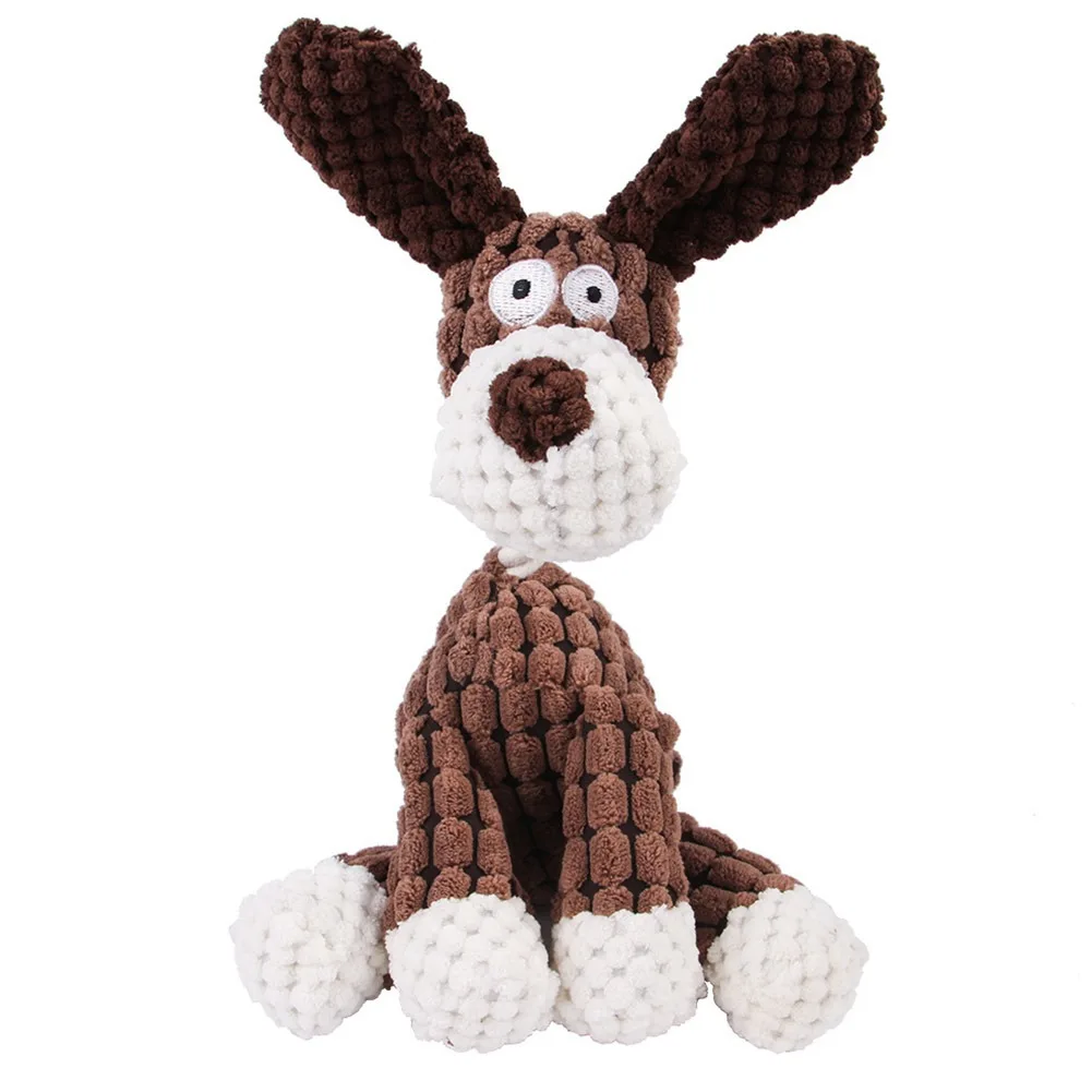 1/3pcs Pet Teething Plush Companion Toys Soft Donkey Pet Cat Dog Toys Squeeze Push Sound Toy 1