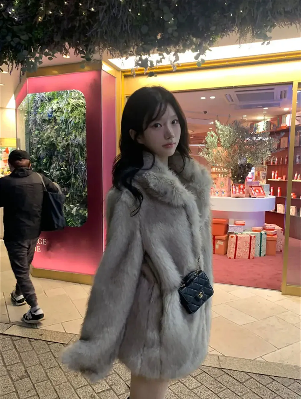 Damskie płaszcze ze sztucznego futra, grube ciepłe kurtki z wykładanym kołnierzem, kurtka w stylu Y2k streetwear, elegancka odzież wierzchnia do pracy, jesień zima 2025