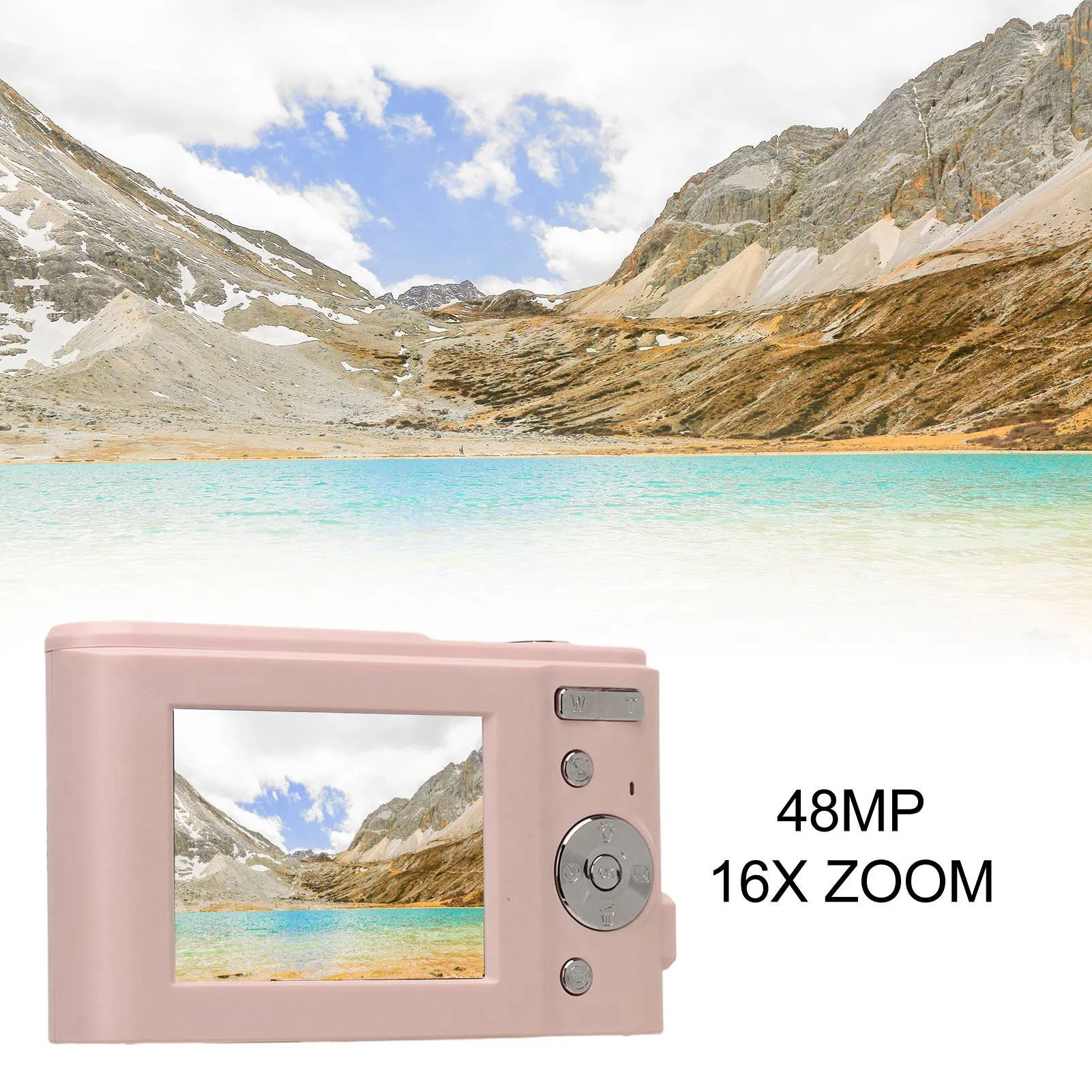 Digital Camera 48MP 16X Zoom 1080P HD 2.4 Inch  Display Mini Compact  Camera  Camera Digital Camera Small Cameras