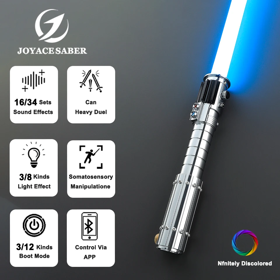 Pixel Lightsaber Mara Jade Skywalker Light Saber Neopixel Laser Sword Metal Handle Cosplay Heavy Dueling Xenopixel Sabers Toys