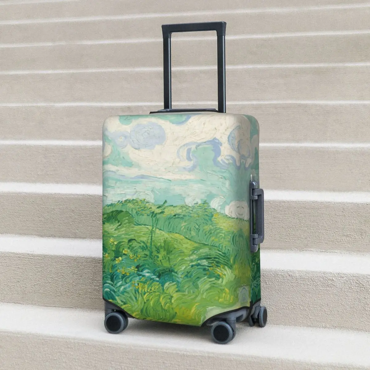 

Чехол на чемодан Green Wheat Fields Gogh Flight Travel Strectch, аксессуары для багажа, защита