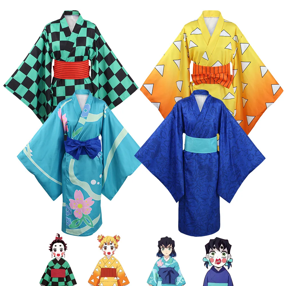 Ghost Slayer Blade cosplay costume game Guo Pian Zaomen Tanjiro/My wife Shanyi/Kou Pingyi no help cosplay kimono