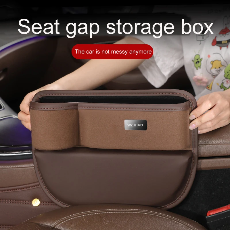 

Cars Seat Gap Organizer - Storage Box for Seat Crevice Gaps Wallet Phone Cigarette Holder Slit Pocket Filler for Vehicle Seat