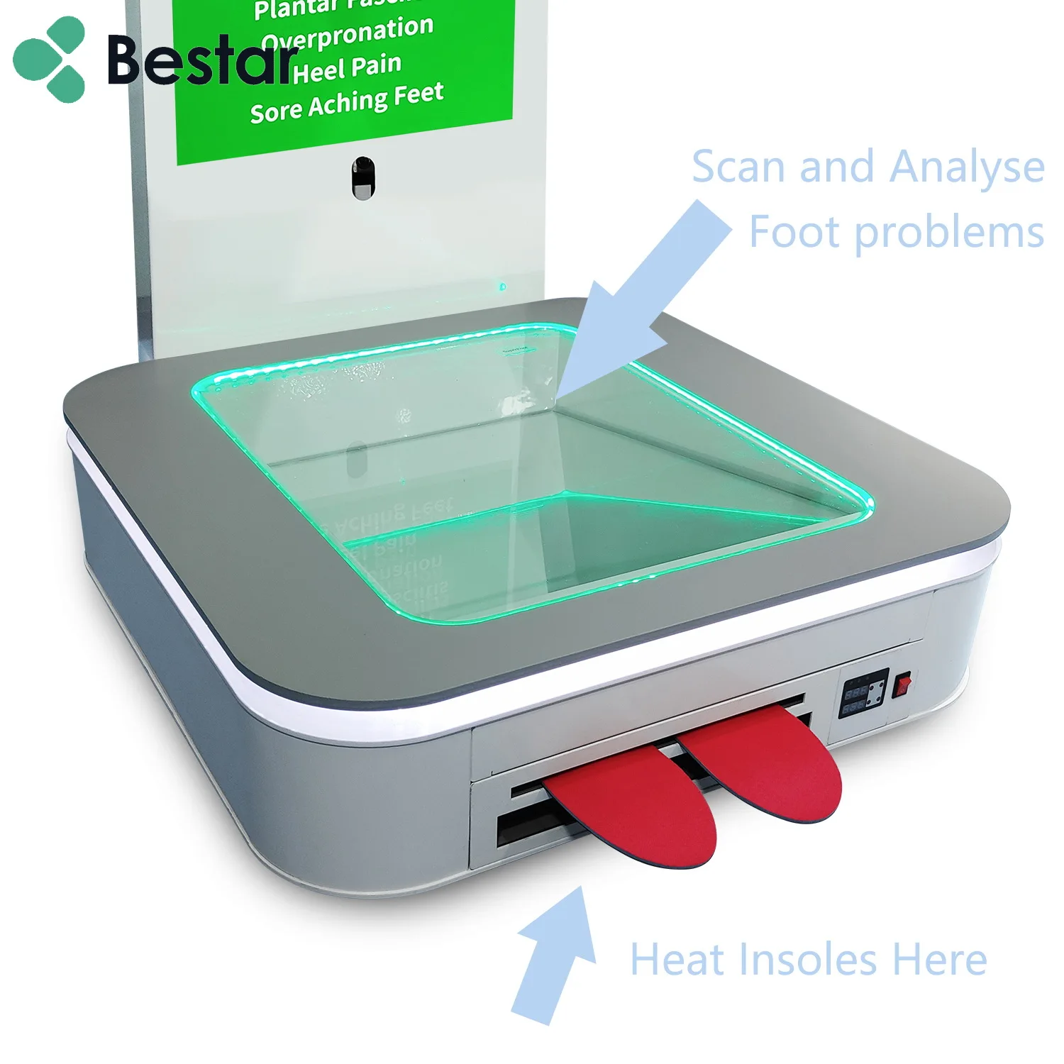 BESTAR laser 3D foot scanner custom insole machine instrument for foot care foot arch orthopedic equipment