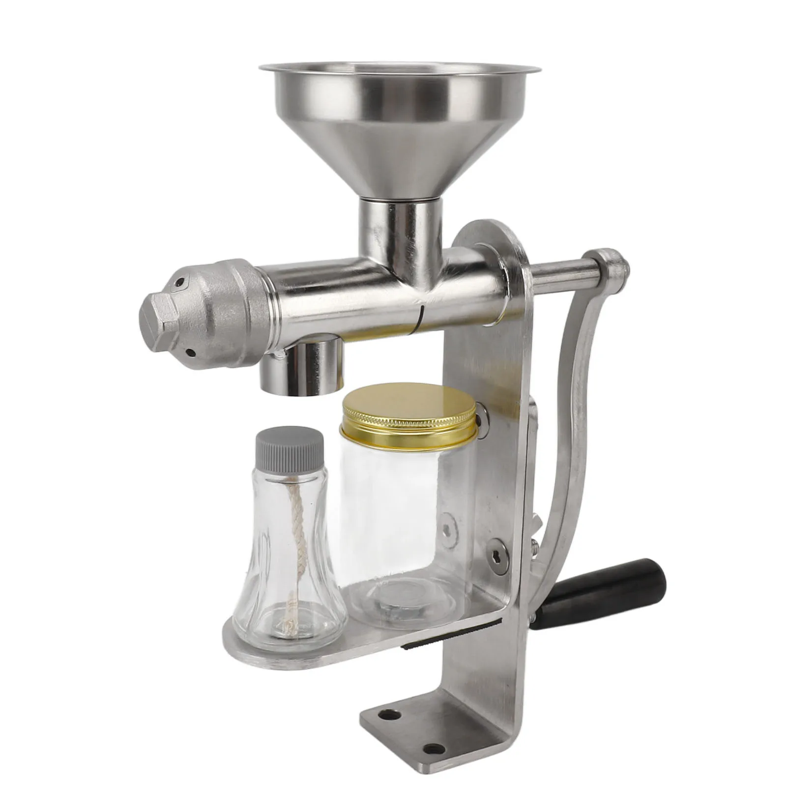 Stainless Steel Oil Press Machine Easy Operation Cold Hot Press Easy to Clean Oil Maker for Nuts Seed Home