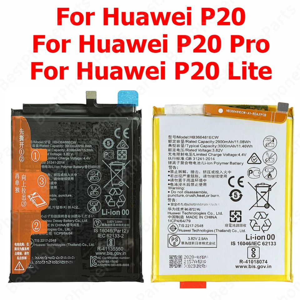 Battery For Huawei P20 Lite P20 Pro P20Lite P20Pro HB396285ECW