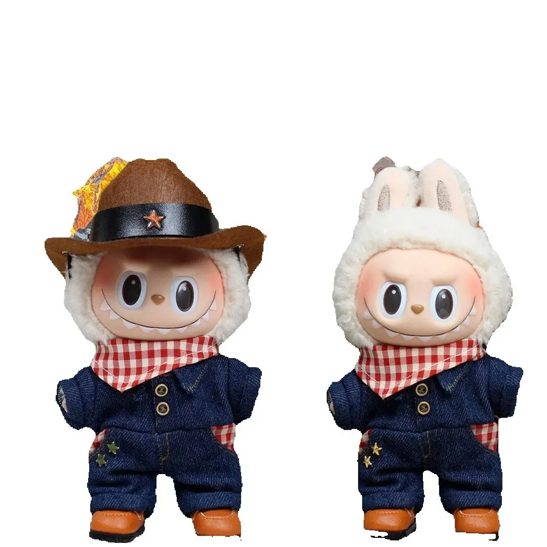 

Labubu clothes offers three DIY options for Western denim style clothing, allowing for free pairing and a cool style (NO dolls)